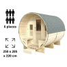 Sauna d'extérieur Gaïa Nova 3 à 6 places Holl's