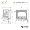 Poêle à bois en fonte 11.3 kW NIKA S5 ECO KAWMET
