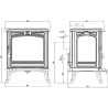 Poêle à bois en fonte 4.6 kW Premium Hestia S17 ECO KAWMET