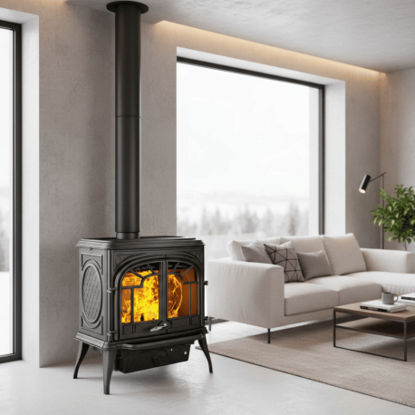 Poêle à bois en fonte 13,9 kW Premium Sparta S10 ECO KAWMET