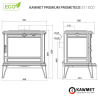 Poêle à bois en fonte 8.5 kW Premium Prometheus S11 ECO KAWMET