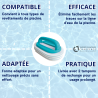 Brosse ligne d'eau avec 2 tampons de remplacement Bayrol
