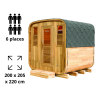 Sauna d'extérieur Gaïa Nova 3 à 6 places Holl's