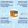 Sauna d'extérieur Gaïa Nova 3 à 6 places Holl's