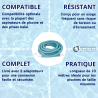 Tuyau d'aspirateur 10 m avec 2 adaptateurs de D 32 mm Bayrol