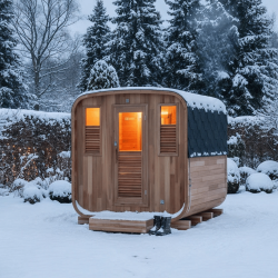 Sauna d'extérieur Gaïa Nova 3 à 6 places Holl's