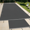 Bâche à barres EVO Gris médium - Piton douille alu / inox au m² ASTRALPOOL