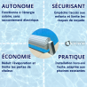 Volet de piscine / couverture automatique hors sol solaire Bellasun AstralPool