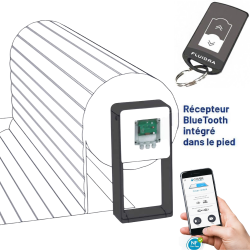 Télécommande porte-clés + Récepteur BlueTooth + APP Cover Connect Astralpool