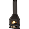 Cheminée d'angle BRONPI LORCA-R Calidéal 14 kW