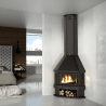 Cheminée d'angle BRONPI LORCA-R Calidéal 14 kW