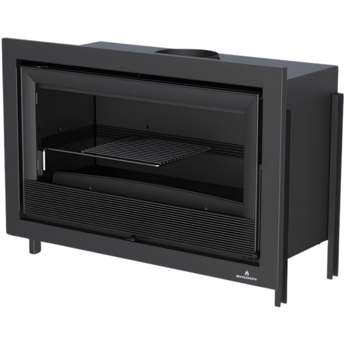 Insert à bois Frontal avec turbine Paris-90 Bronpi