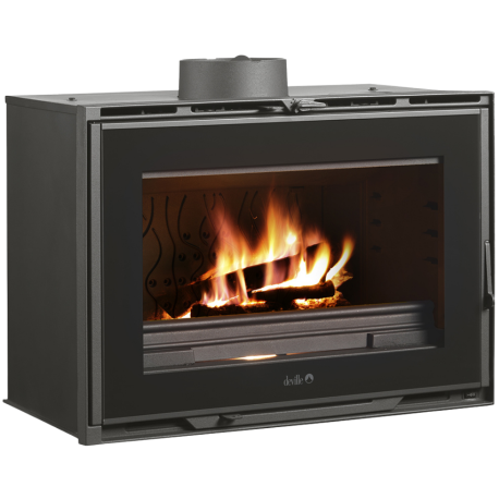 Insert à bois Joyau 80 Vision HPE Turbo Anthracite