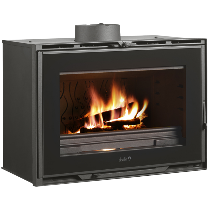 Insert à bois Joyau 80 Vision HPE Turbo Anthracite