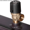 Insert à bois bouilleur hydraulique Hydrobronpi 80E Bronpi