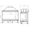 Foyer bois Crystal 80 3D Open Side A.Caminetti