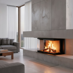 Foyer bois Crystal 90 Max A.Caminetti Foyer bois Crystal 90 Max A.Caminetti