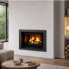Insert bois Paris 90 VG Bronpi + turbine vision cristal et ouverture coulissante