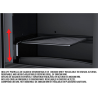 Insert bois Paris 90 VG Bronpi + turbine vision cristal et ouverture coulissante