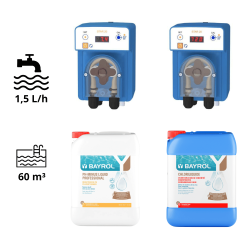 Pack Régulateur automatique pH et Chlore AVADY + 1 Bidon 20 L Chloriliquide + 1 Bidon pH Minus Liquid Domestic 20 L BAYROL Pack Régulateur automatique pH et Chlore AVADY + 1 Bidon 20 L Chloriliquide + 1 Bidon pH Minus Liquid Domestic 20 L BAYROL