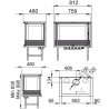 Insert à bois 3 vitres avec turbine Paris 70 3C Bronpi