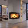 Foyer bois Quattro 70 L Open Side A.Caminetti