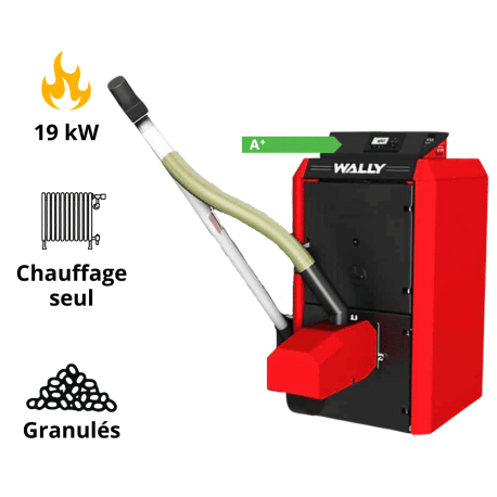 Chaudière fonte pellets granulés Klimosz Unipellet 4S