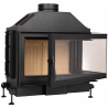 Foyer bois Quattro 70 R Open Side A.Caminetti