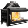Insert à bois d'angle vitre droite W16 PB 13.5 KW KAWMET