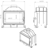 Foyer bois Flat 60 Open Side A.Caminetti
