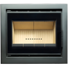 Insert bois Cassette Nordic 60 black avec cadre de finition A.Caminetti