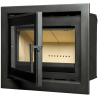 Insert bois Cassette Nordic 60 black avec cadre de finition A.Caminetti