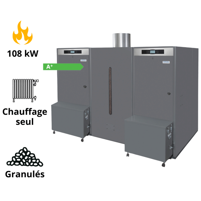 Chaudière granulés de bois BioClass HC 43/66 Domusa