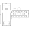 Foyer bois Flat W 120 x 60 Double Face A.Caminetti