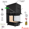 Foyer bois Crystal 3D 50x60 A.Caminetti