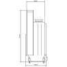 Foyer bois Flat 180 x 50 A.Caminetti