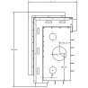 Foyer bois Quattro 90 L A.Caminetti