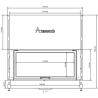 Foyer bois Flat 120 x 60 A.Caminetti