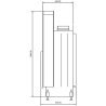 Foyer bois Flat 120 x 60 A.Caminetti