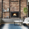 Foyer à bois Astre 70 AC vision anthracite Deville