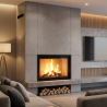 Foyer bois Flat 90 x 70 A.Caminetti