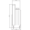 Foyer bois Flat 90 x 60 A.Caminetti