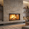 Foyer bois Flat 120 x 50 A.Caminetti