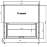 Foyer bois Flat 120 x 50 A.Caminetti