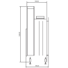 Foyer bois Flat 75 x 50 A.Caminetti