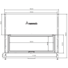 Foyer bois Flat 150 x 50 A.Caminetti