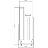 Foyer bois Flat 150 x 50 A.Caminetti