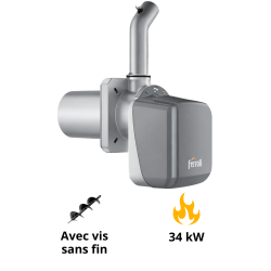Brûleur granulés pellets Sun P7 N 13,7 à 34.1 kW Ferroli