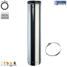 Tuyau élément droit 100 cm inox diam. 150 mm Edilinox