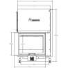 Foyer bois Quattro 80 L A.Caminetti